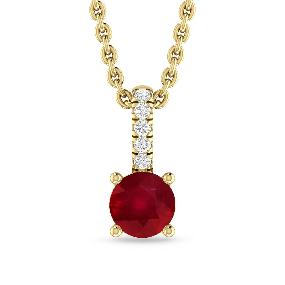 Yellow Gold - Ruby