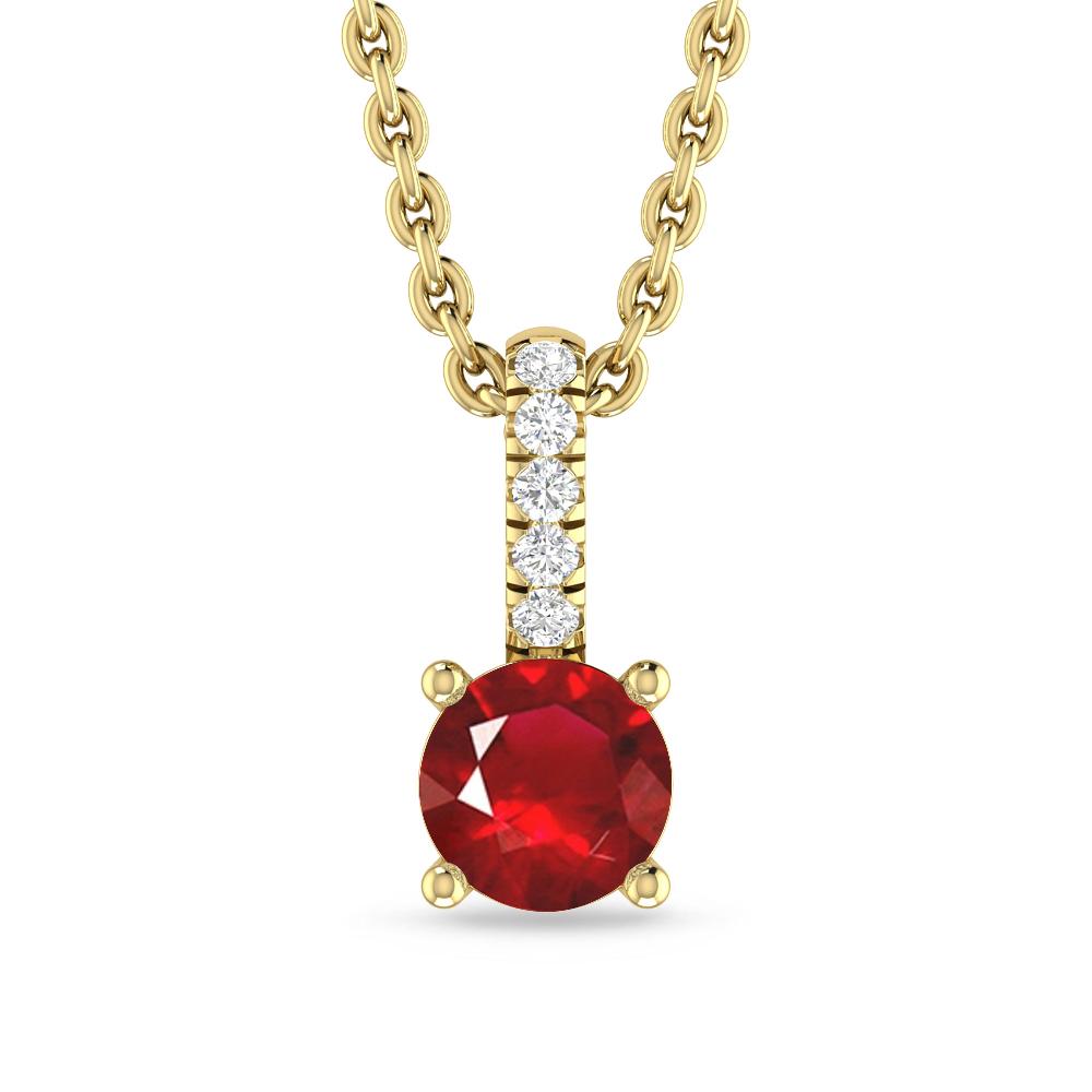 Yellow Gold - Ruby