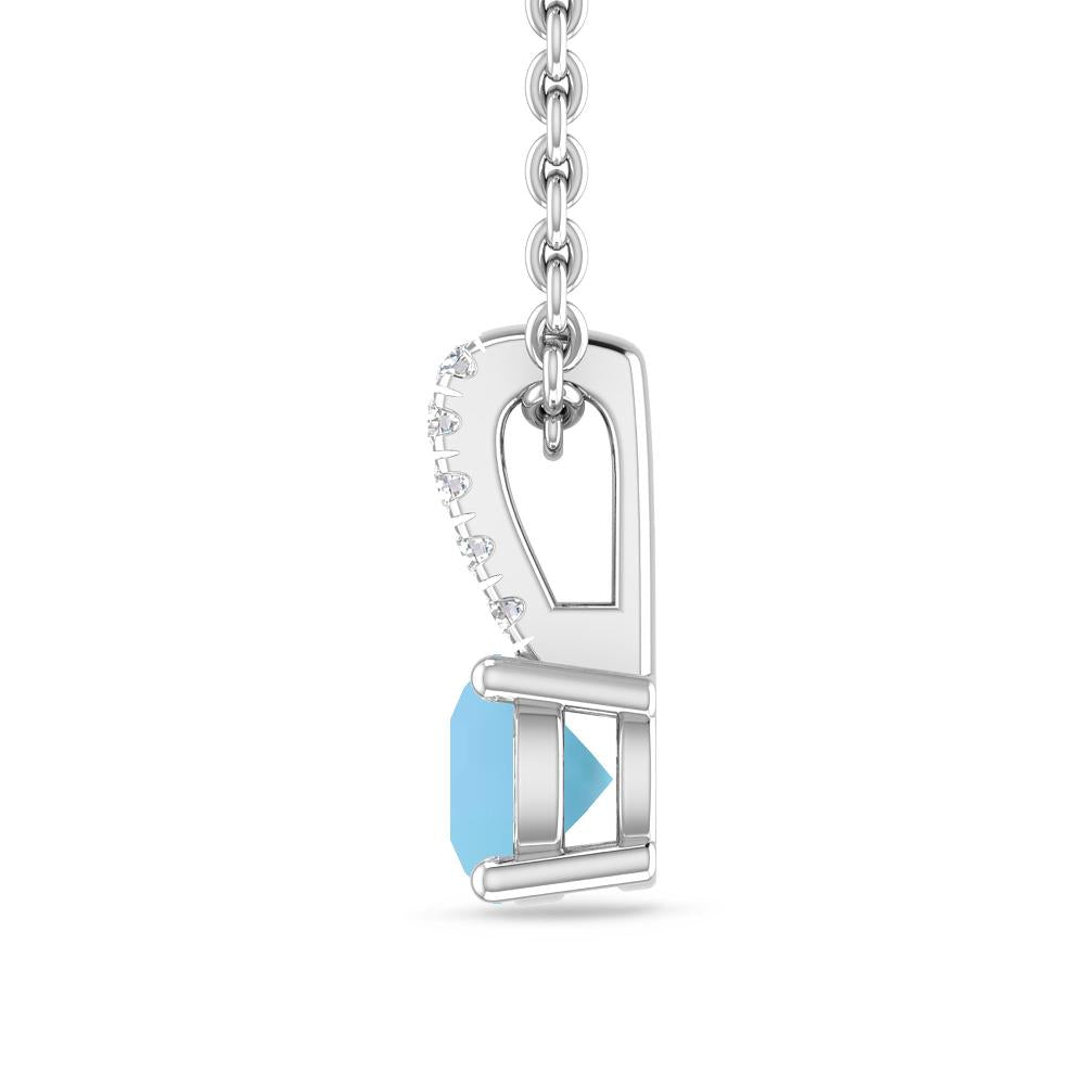 White Gold - Blue Topaz