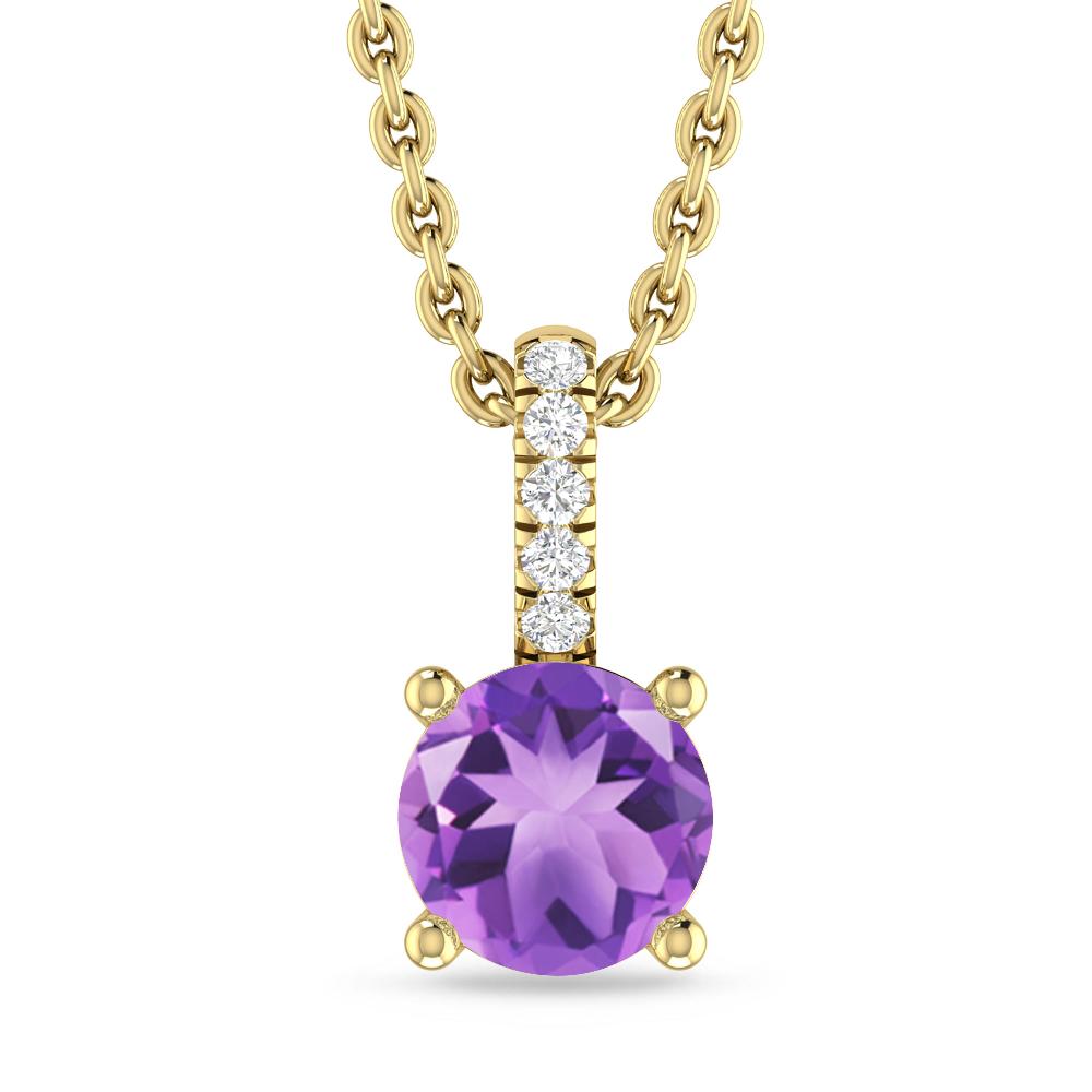 Yellow Gold - Amethyst