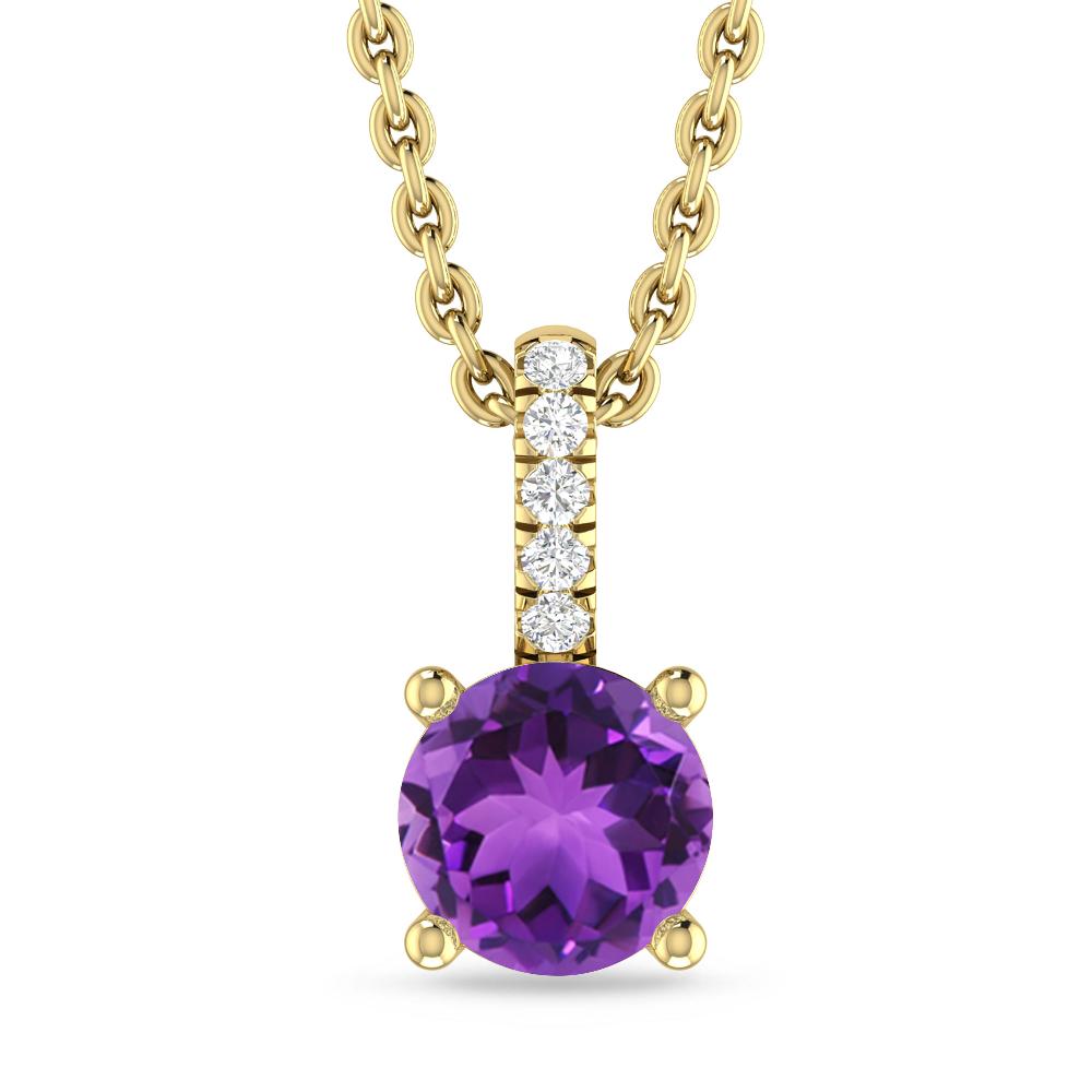 Yellow Gold - Amethyst