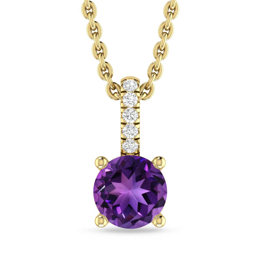 Yellow Gold - Amethyst