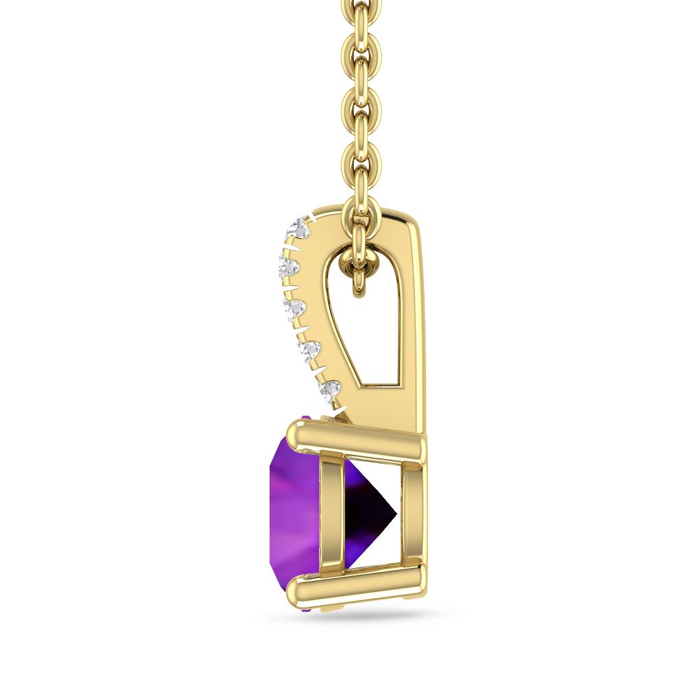 Yellow Gold - Amethyst