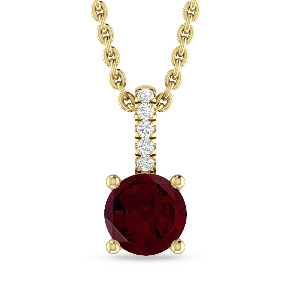 Yellow Gold - Garnet