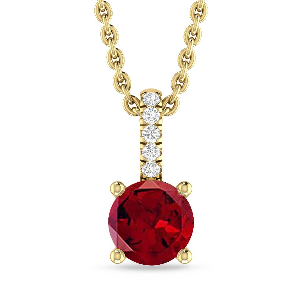 Yellow Gold - Garnet