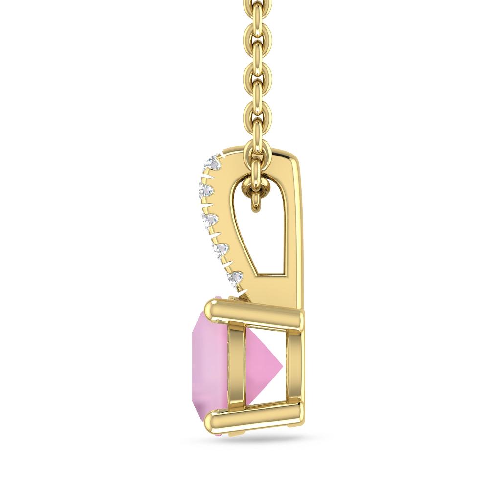 Yellow Gold - Pink Tourmaline