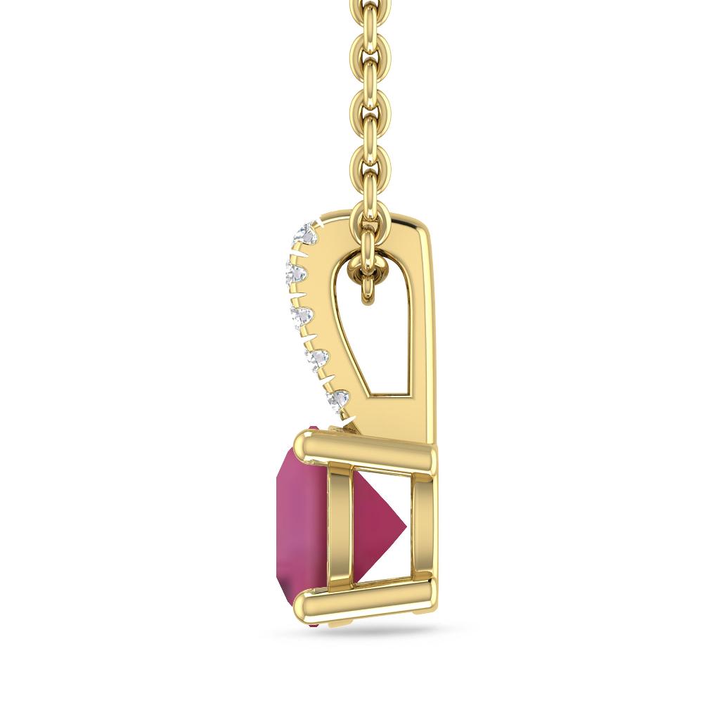 Yellow Gold - Pink Tourmaline