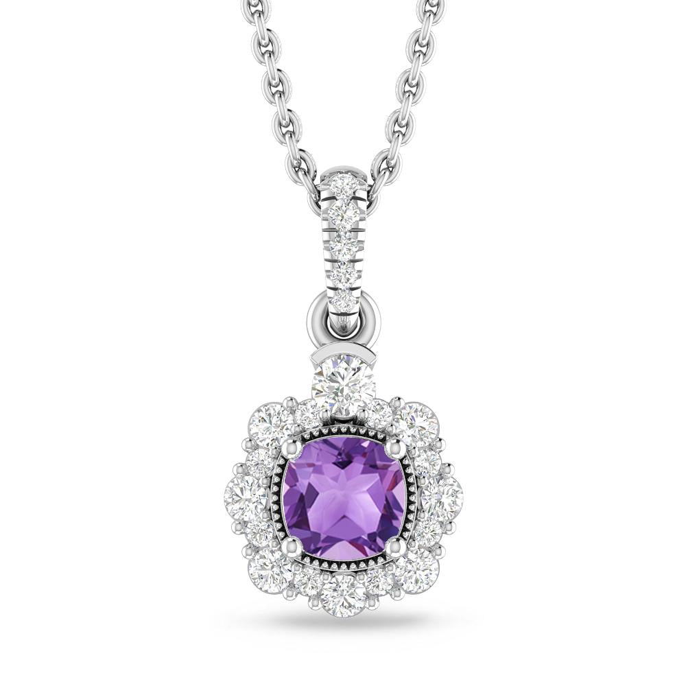 White Gold - Amethyst