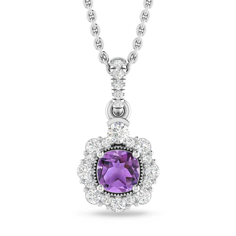 White Gold - Amethyst