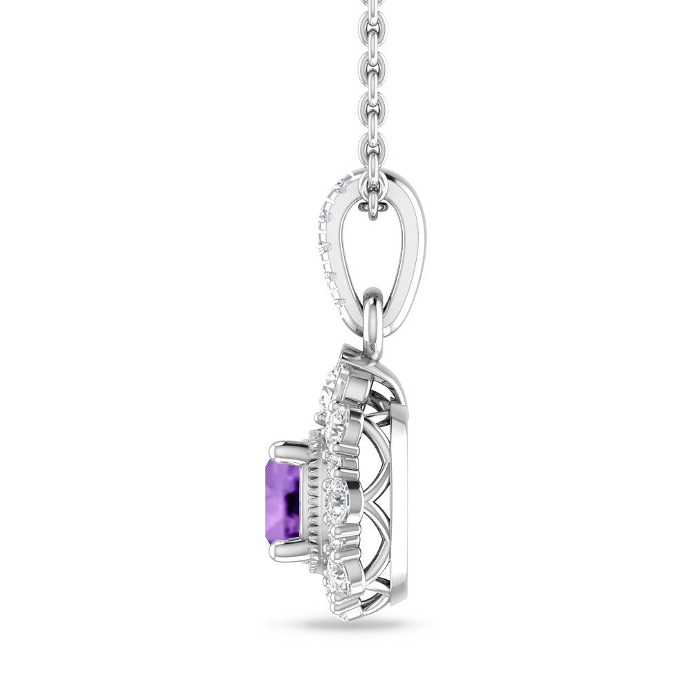 White Gold - Amethyst