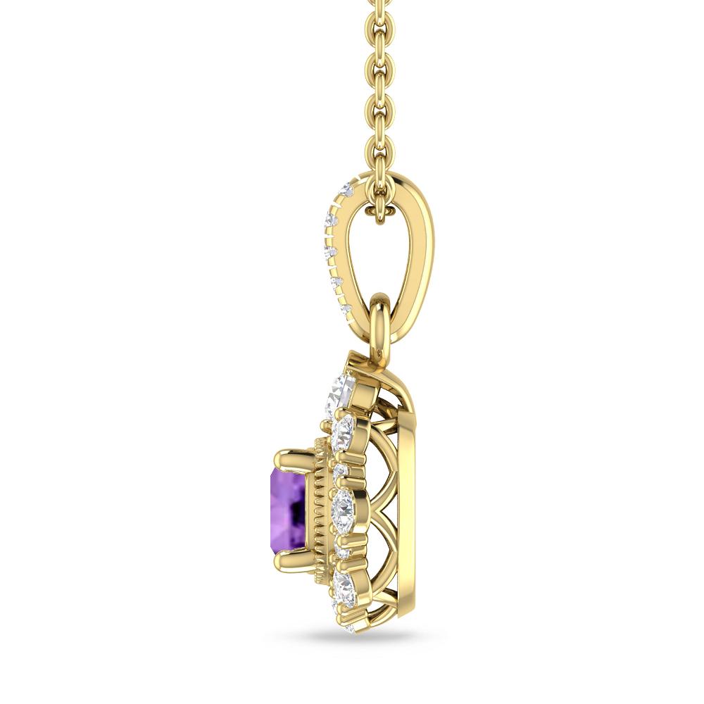 Yellow Gold - Amethyst