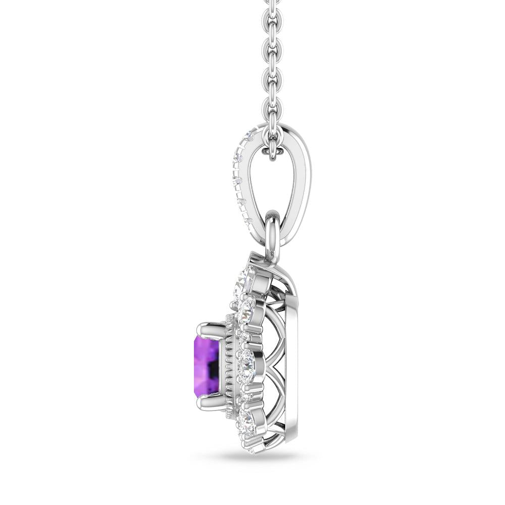 White Gold - Amethyst