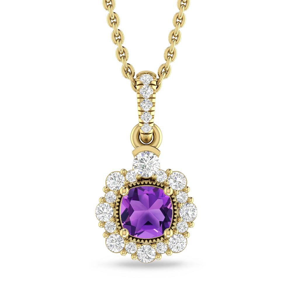 Yellow Gold - Amethyst