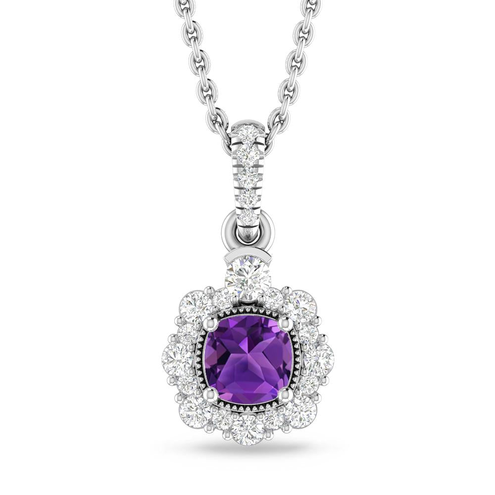 White Gold - Amethyst