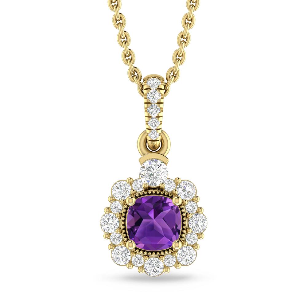 Yellow Gold - Amethyst