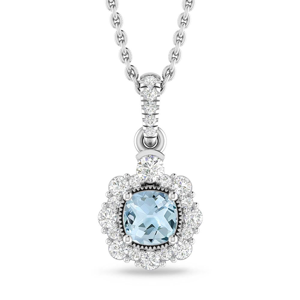 White Gold - Aquamarine