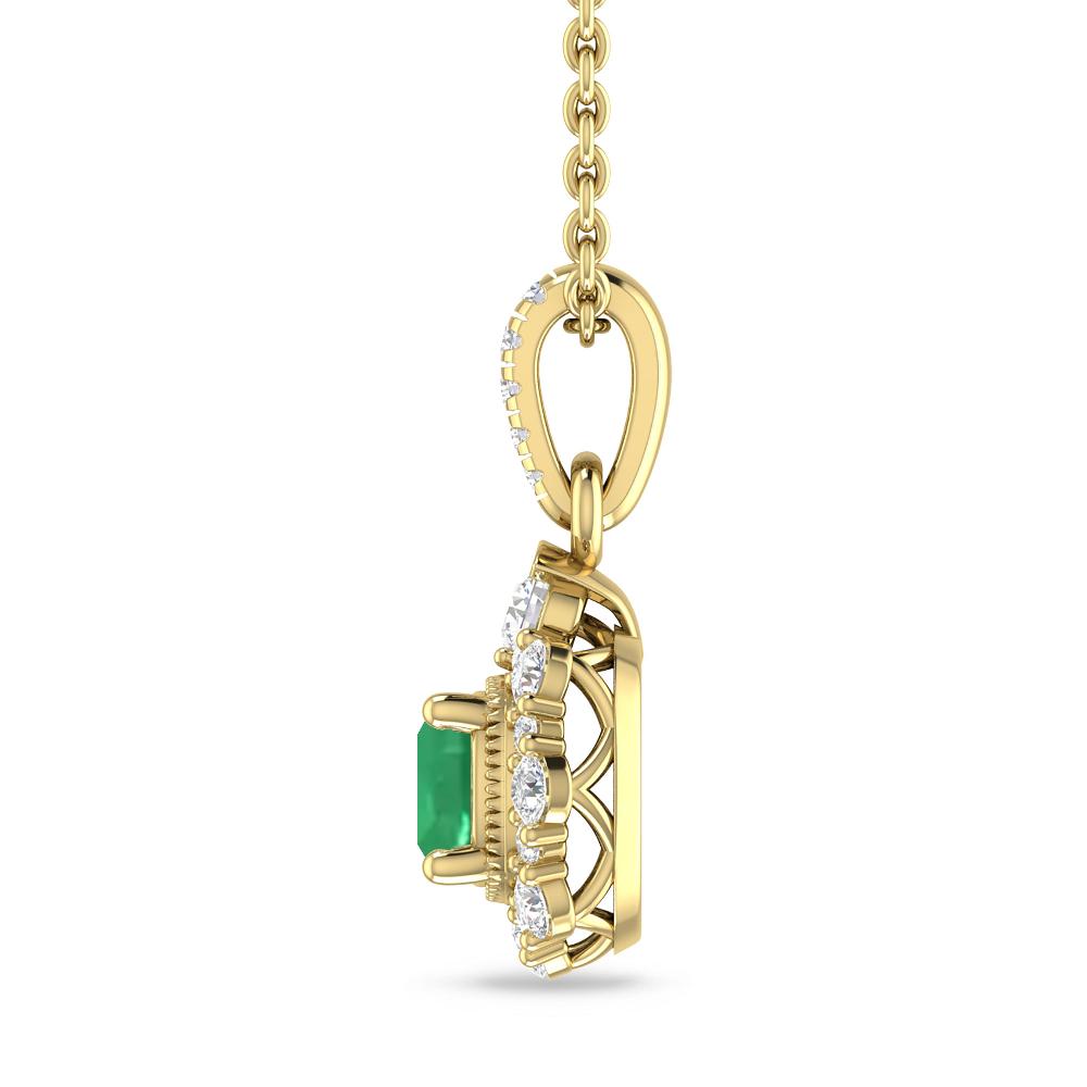 Yellow Gold - Emerald