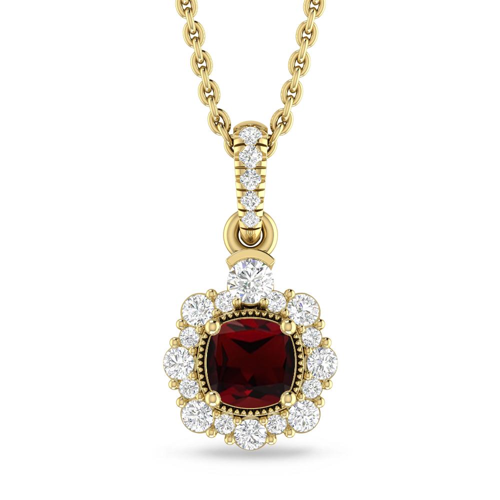 Yellow Gold - Garnet