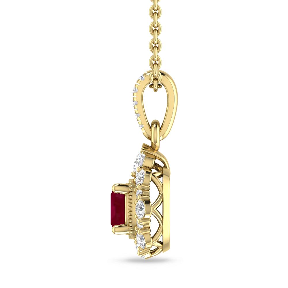 Yellow Gold - Ruby