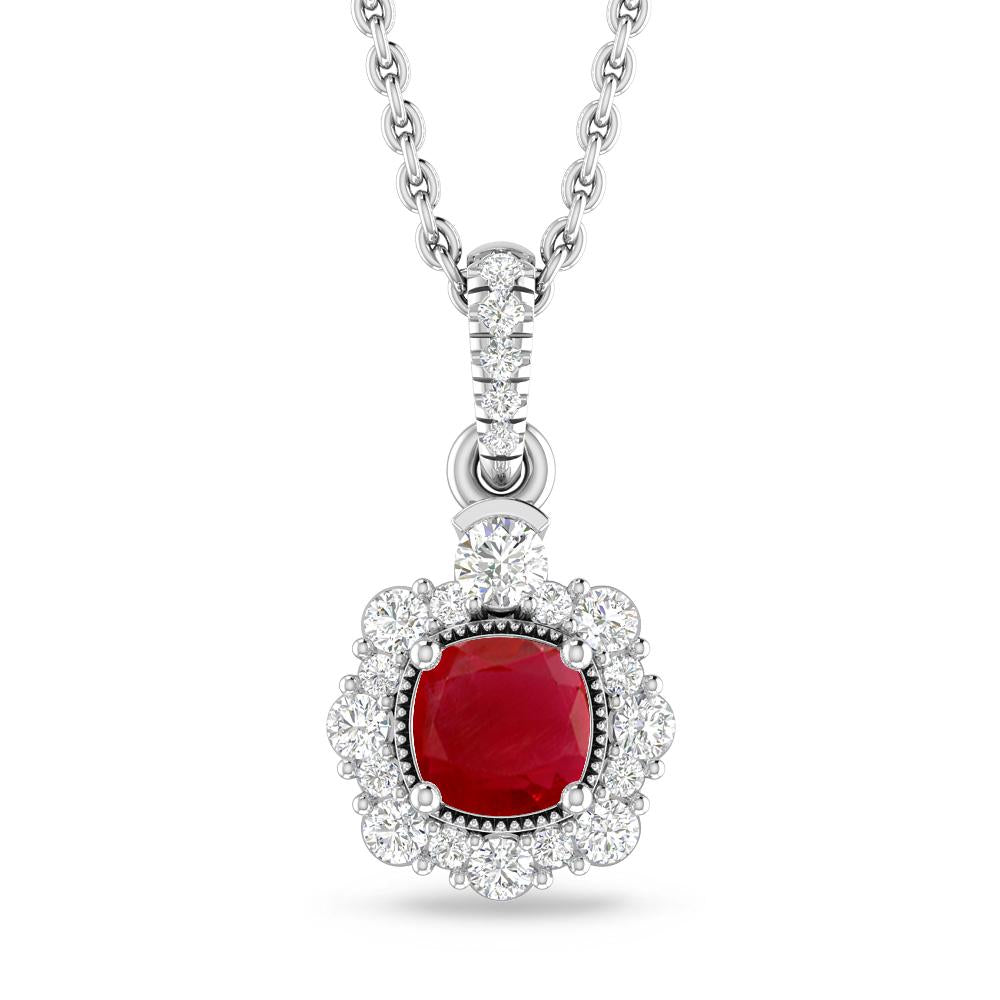 White Gold - Ruby