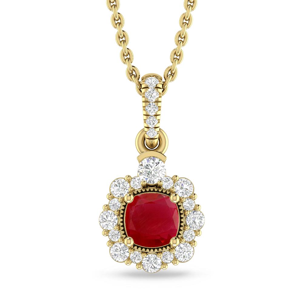 Yellow Gold - Ruby