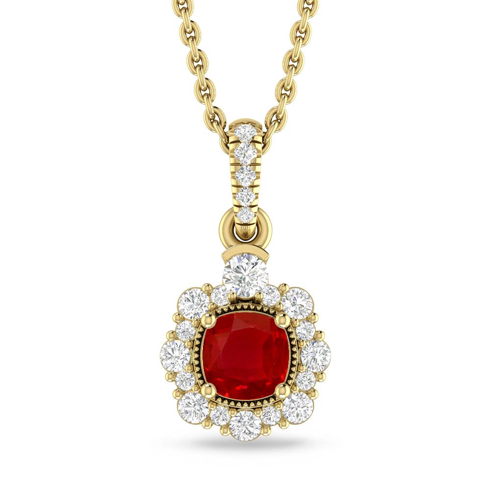 Yellow Gold - Ruby