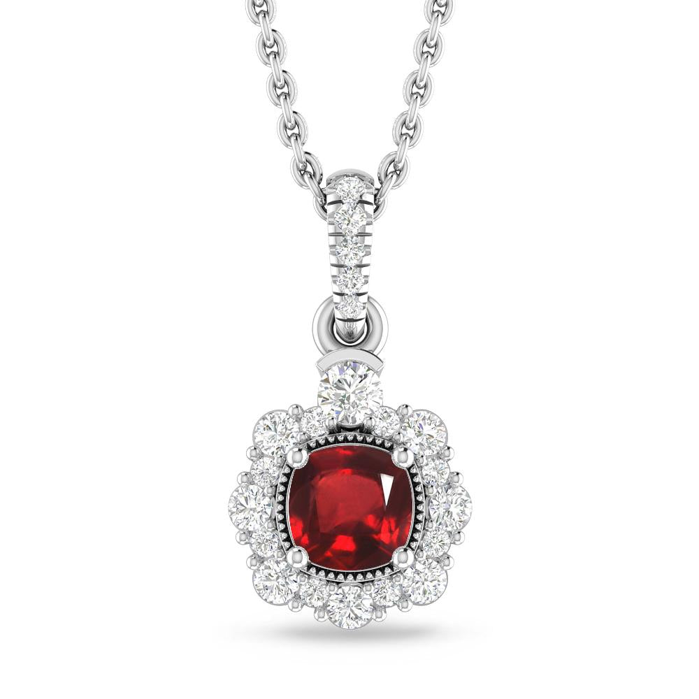 White Gold - Ruby