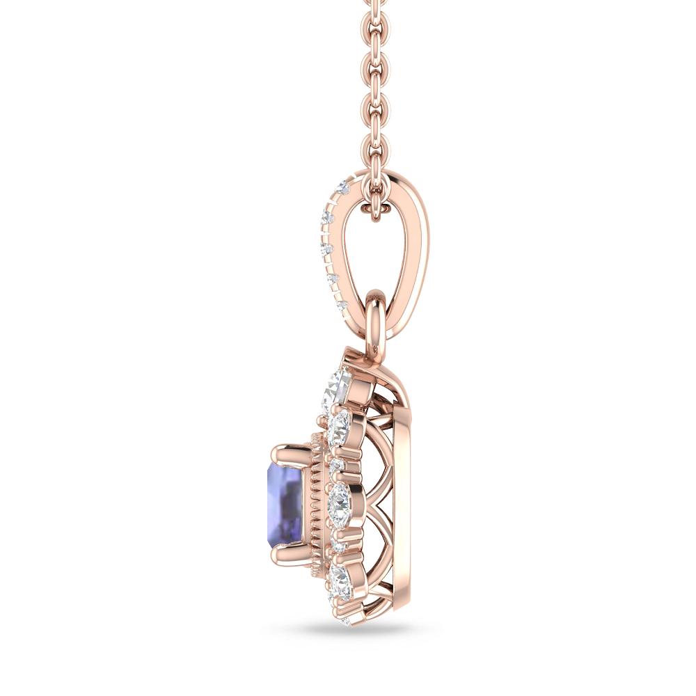 Rose Gold - Tanzanite