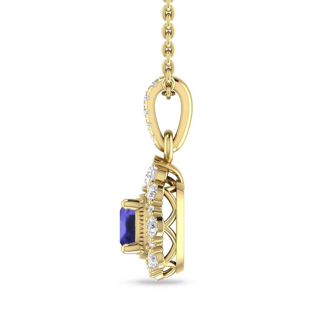 Yellow Gold - Tanzanite