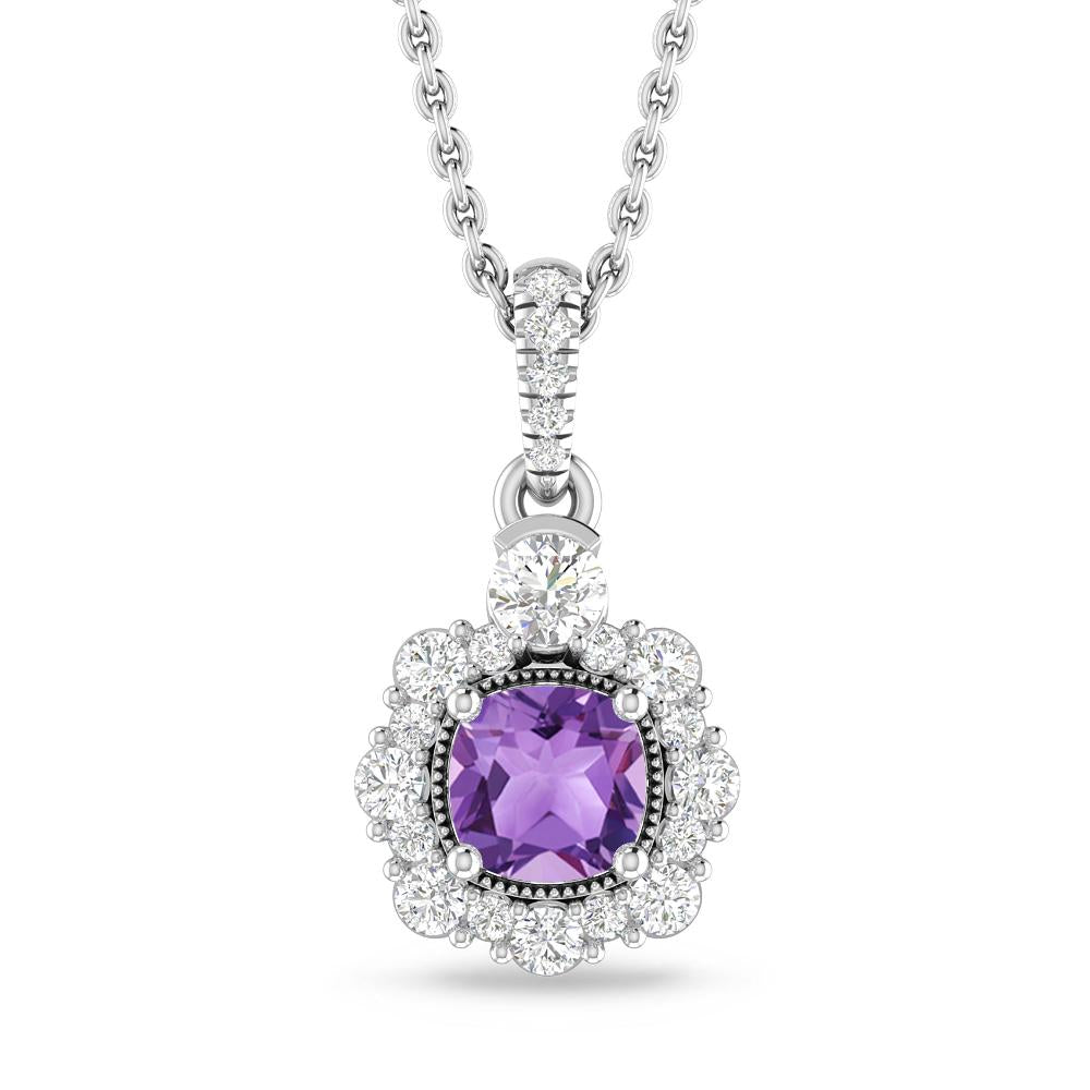 White Gold - Amethyst