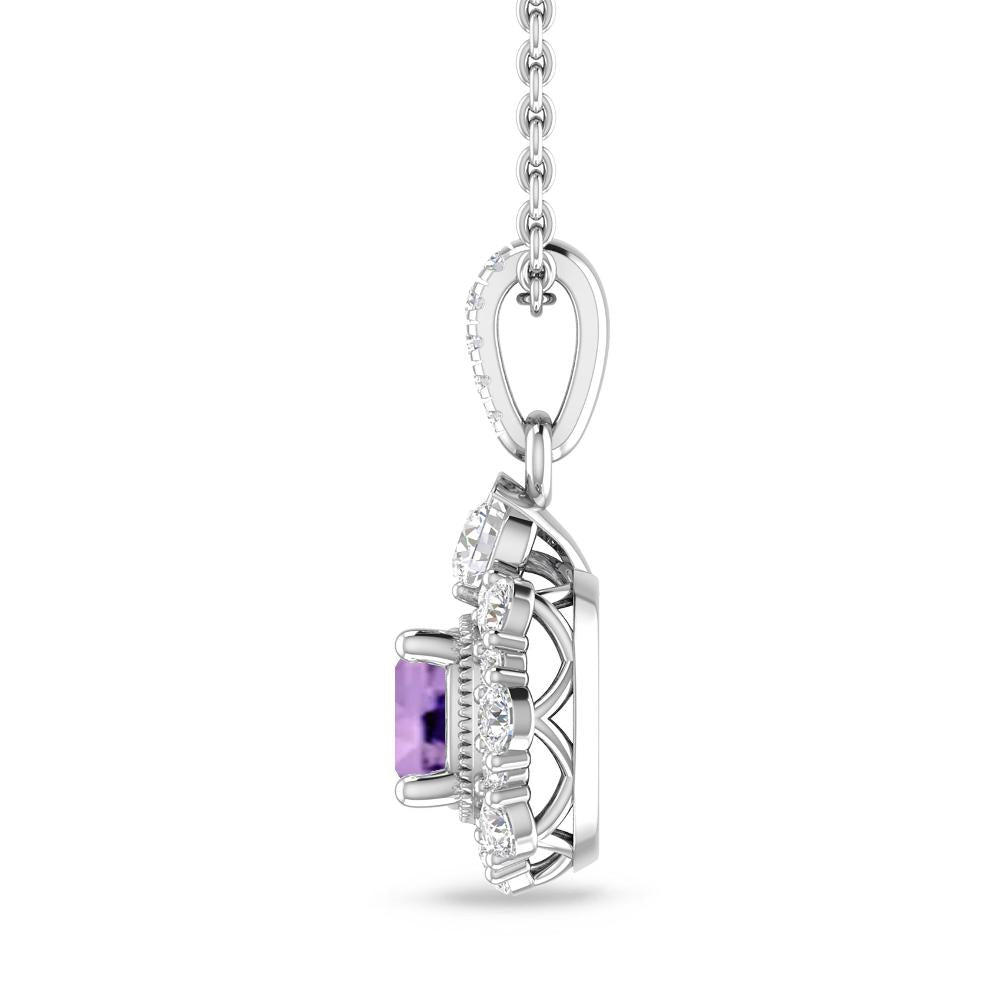 White Gold - Amethyst