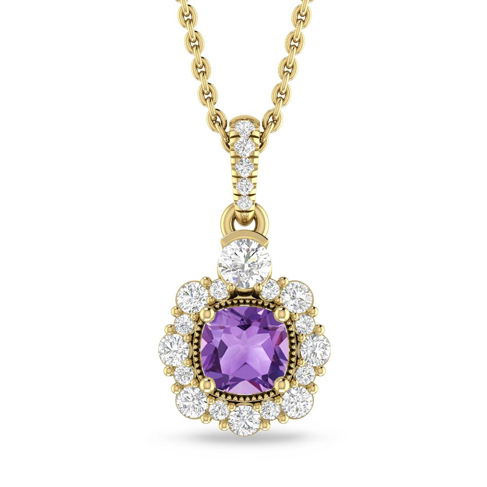 Yellow Gold - Amethyst