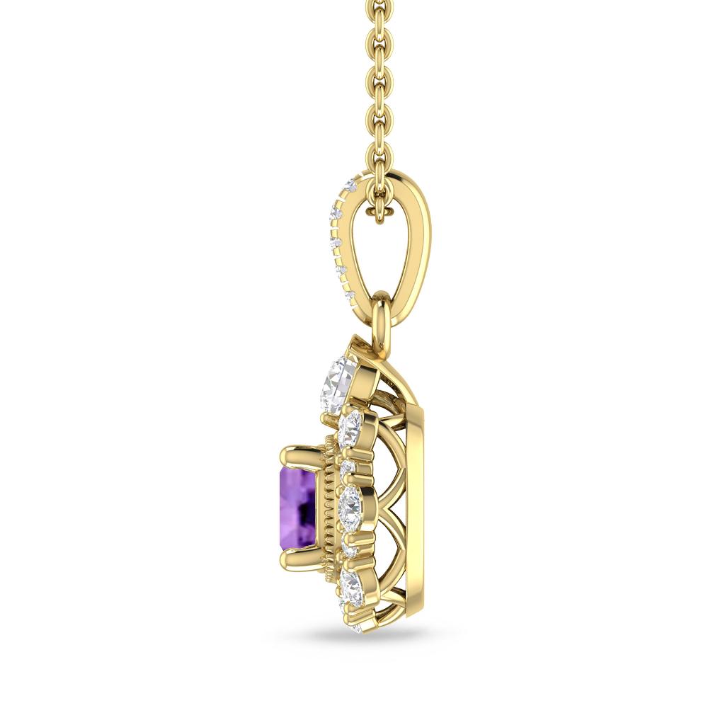 Yellow Gold - Amethyst