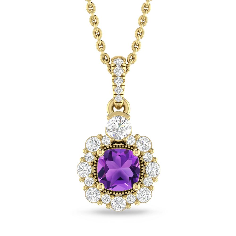 Yellow Gold - Amethyst