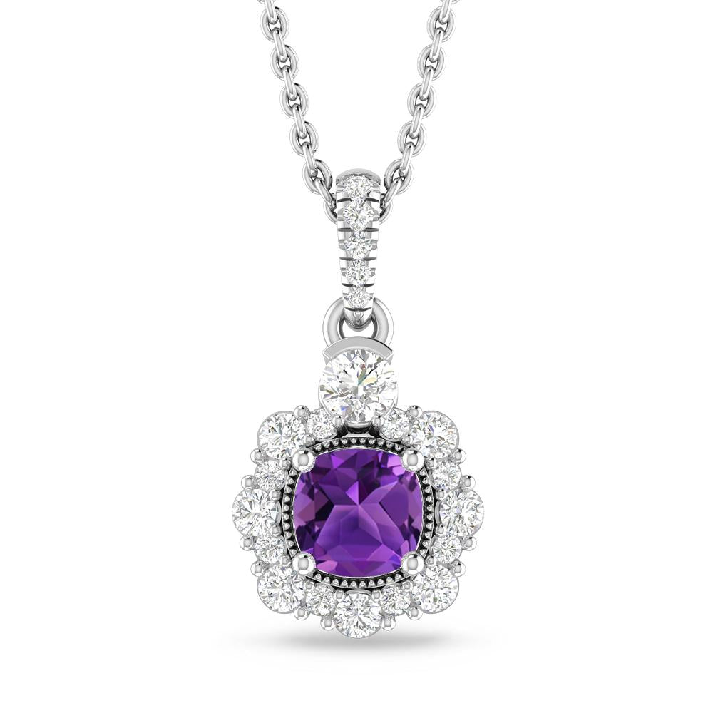 White Gold - Amethyst