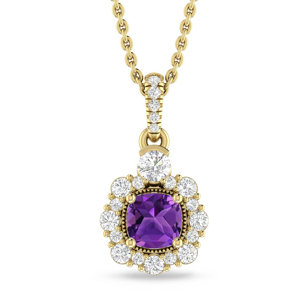 Yellow Gold - Amethyst