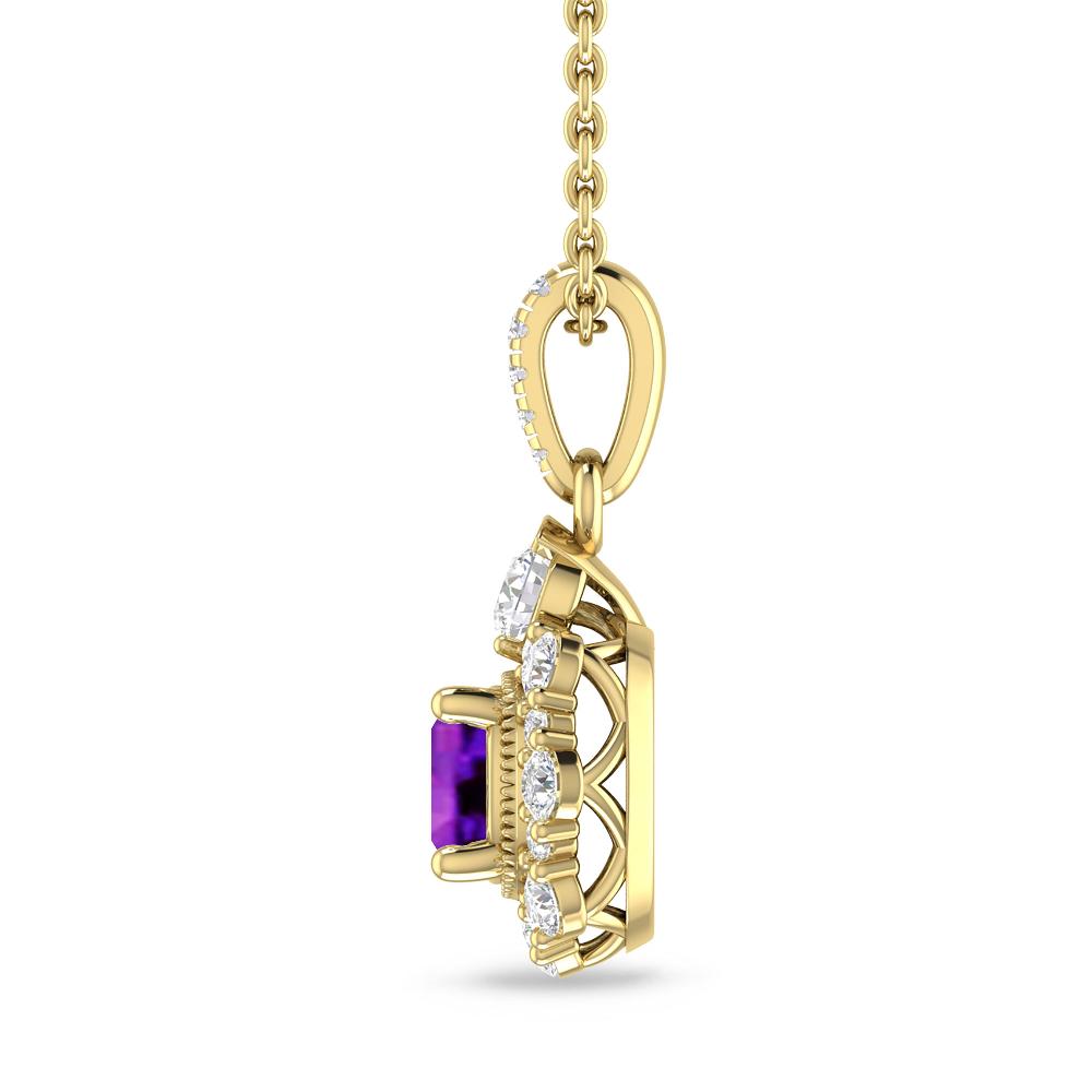 Yellow Gold - Amethyst