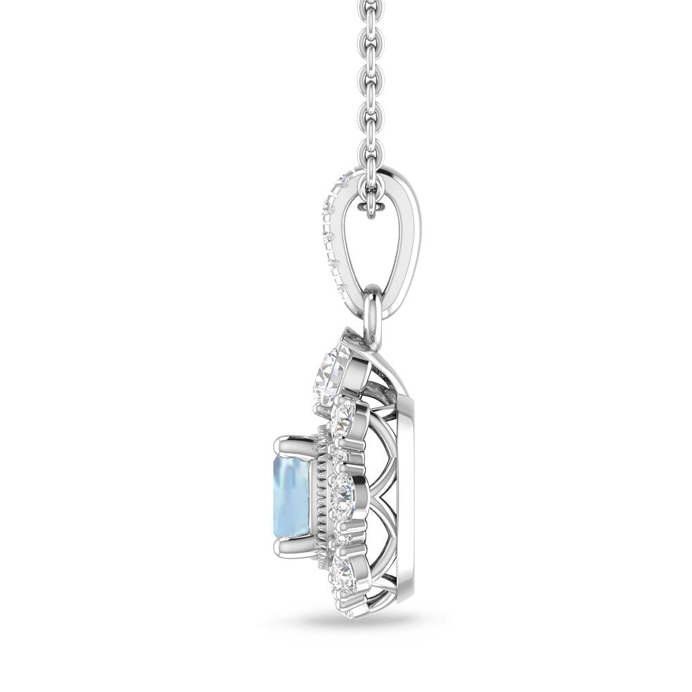 White Gold - Aquamarine