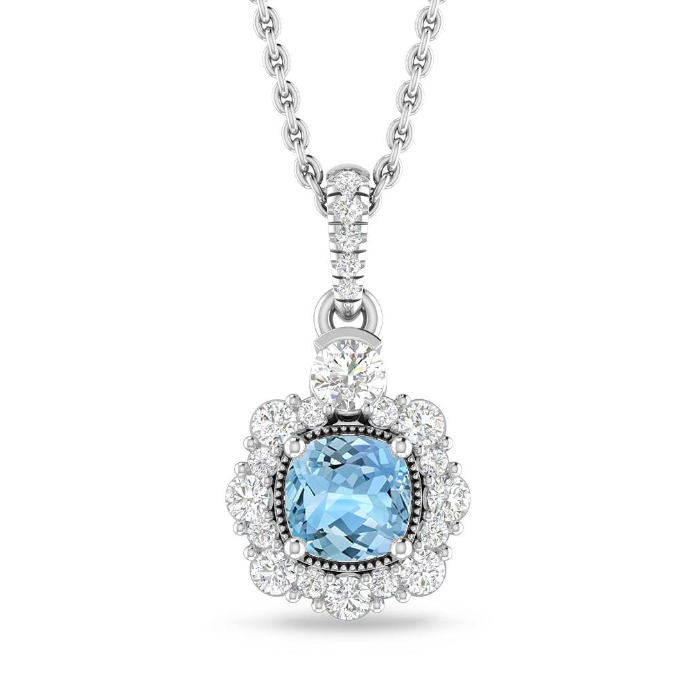 White Gold - Aquamarine