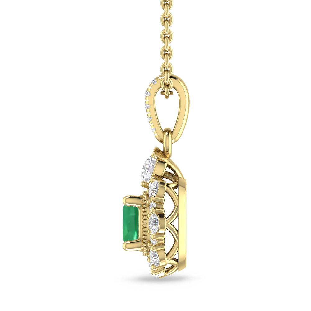 Yellow Gold - Emerald