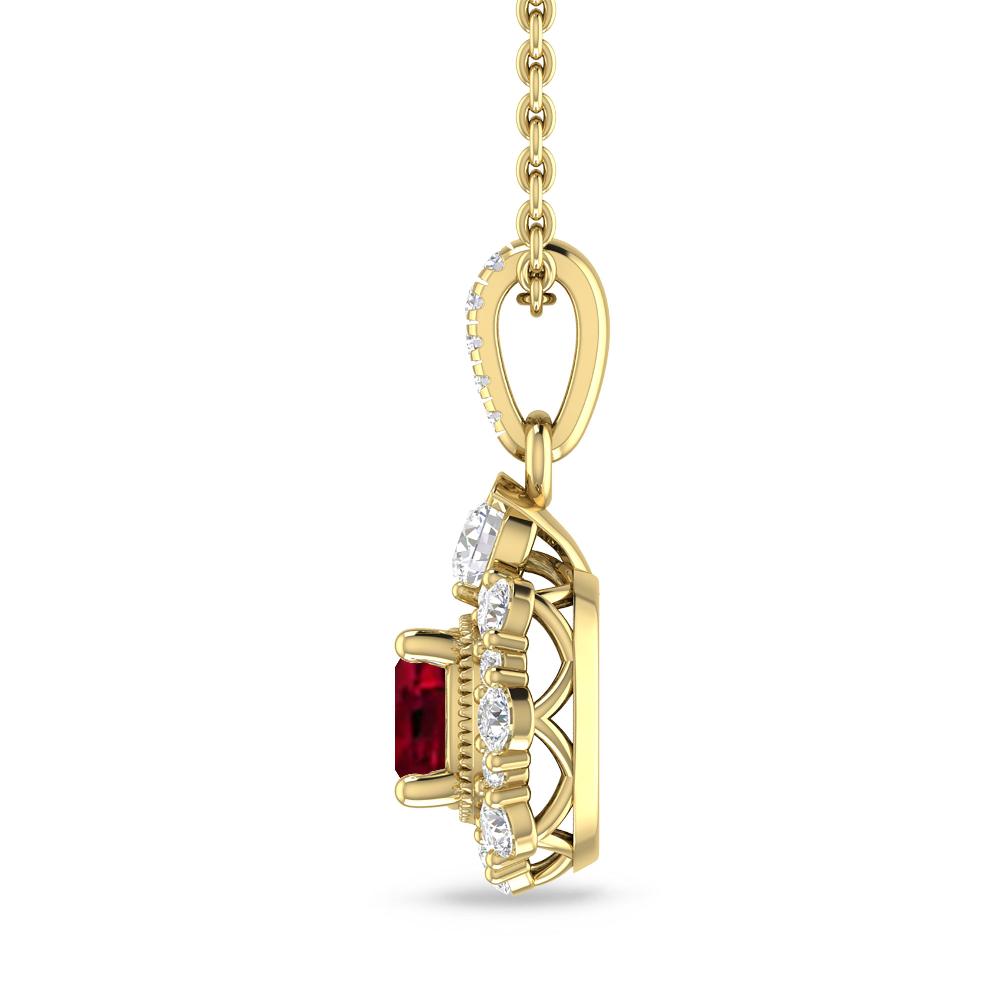 Yellow Gold - Garnet