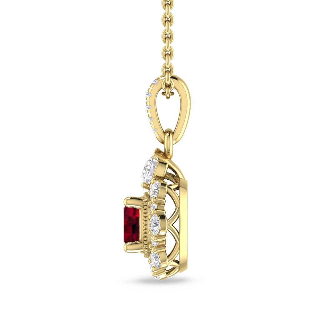 Yellow Gold - Garnet