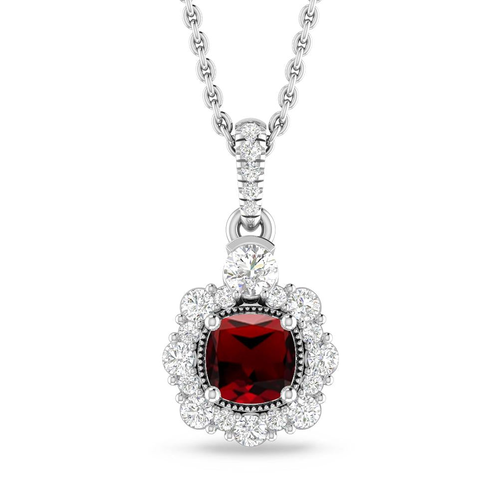 White Gold - Garnet