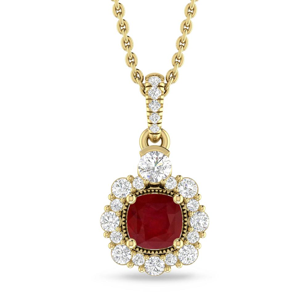 Yellow Gold - Ruby