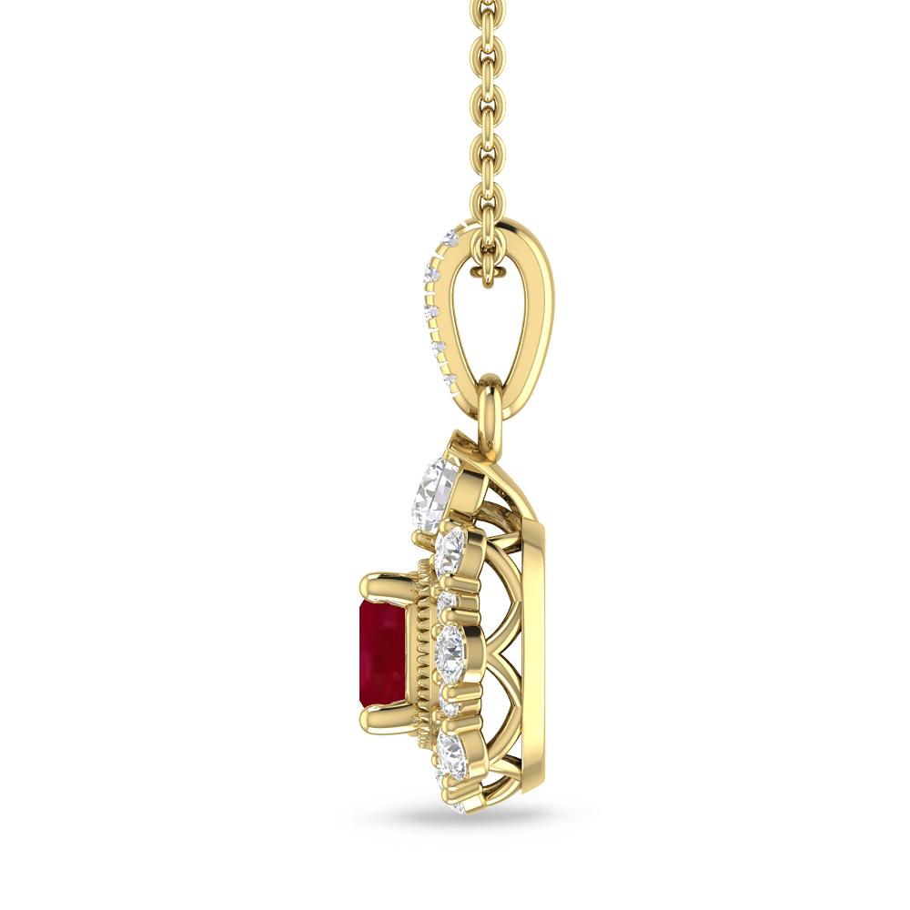 Yellow Gold - Ruby