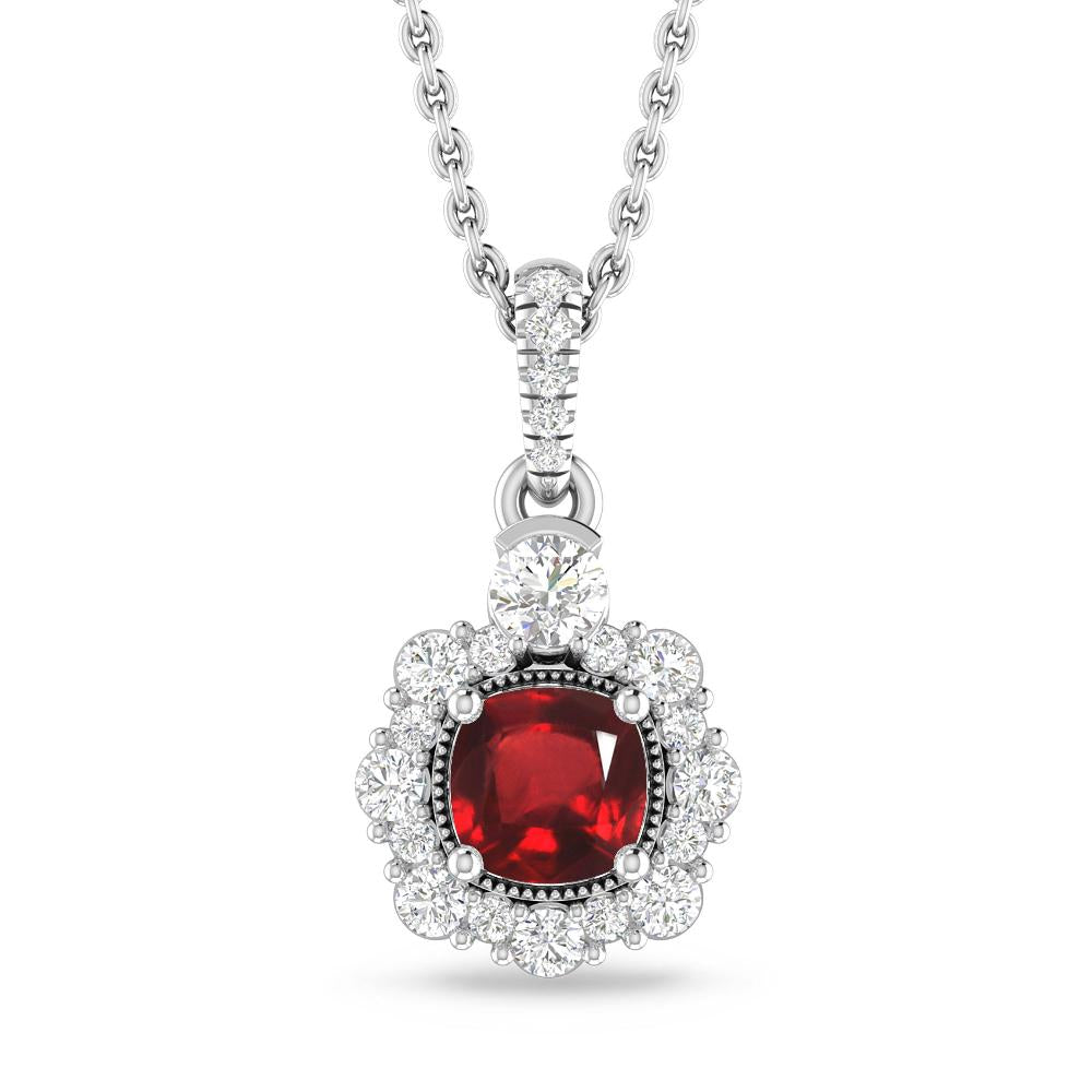 White Gold - Ruby