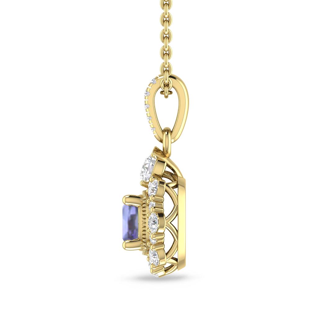 Yellow Gold - Tanzanite