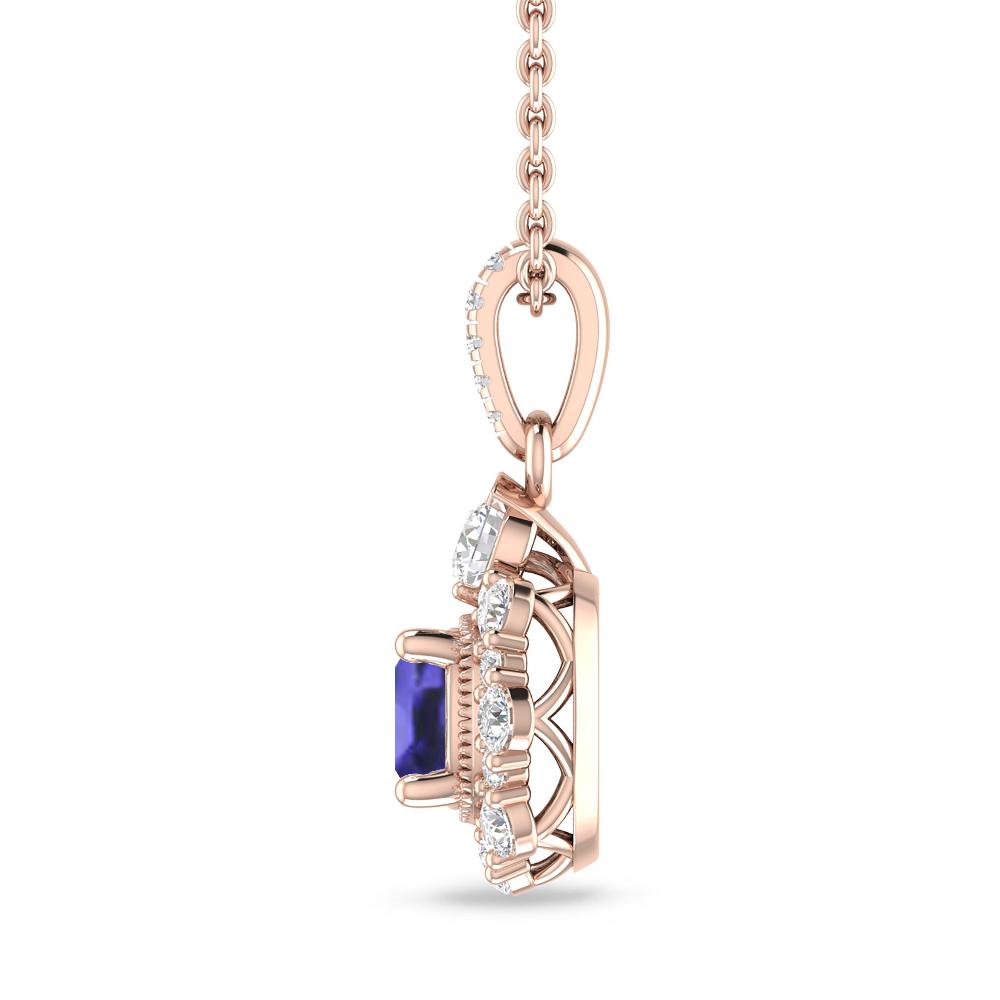 Rose Gold - Tanzanite