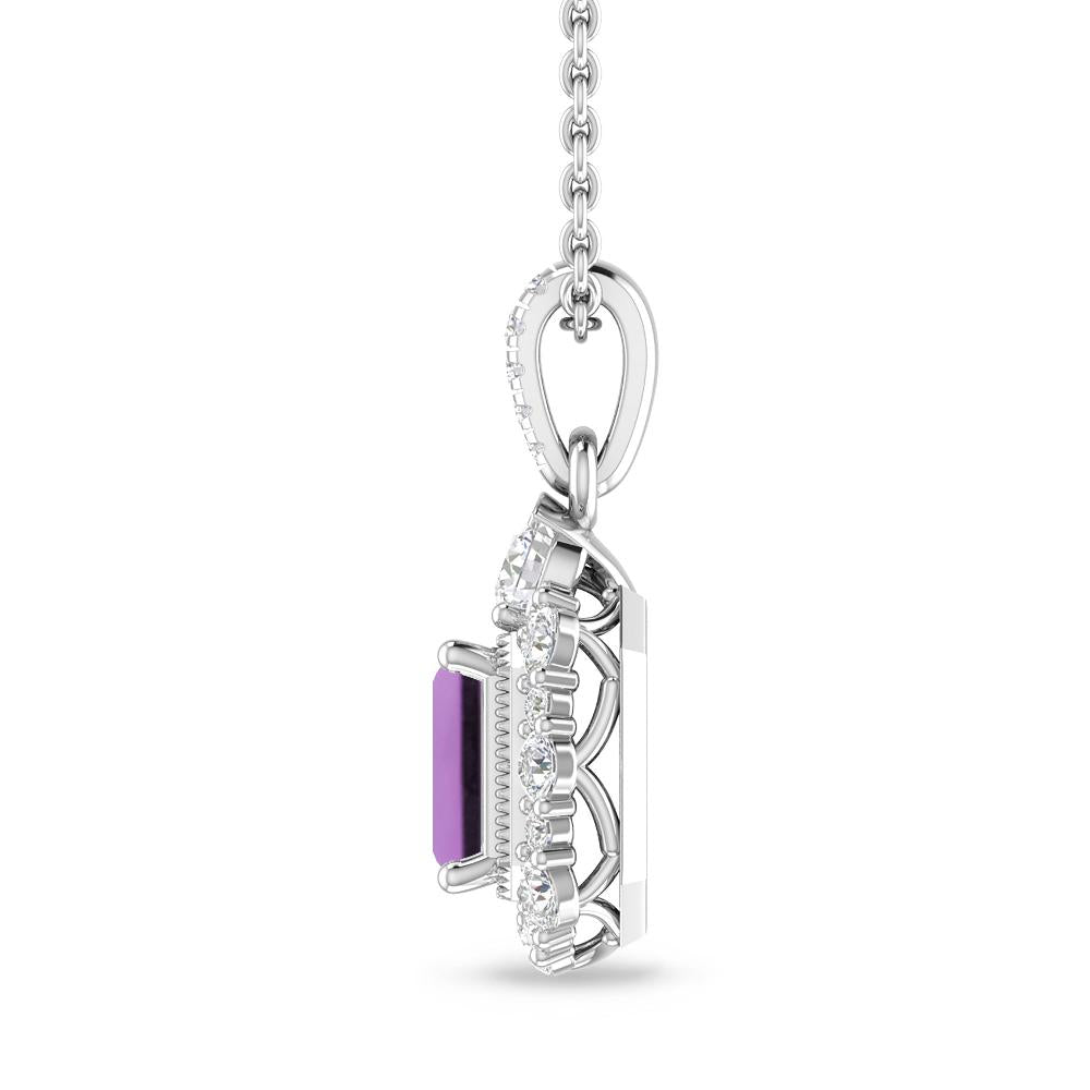 White Gold - Amethyst