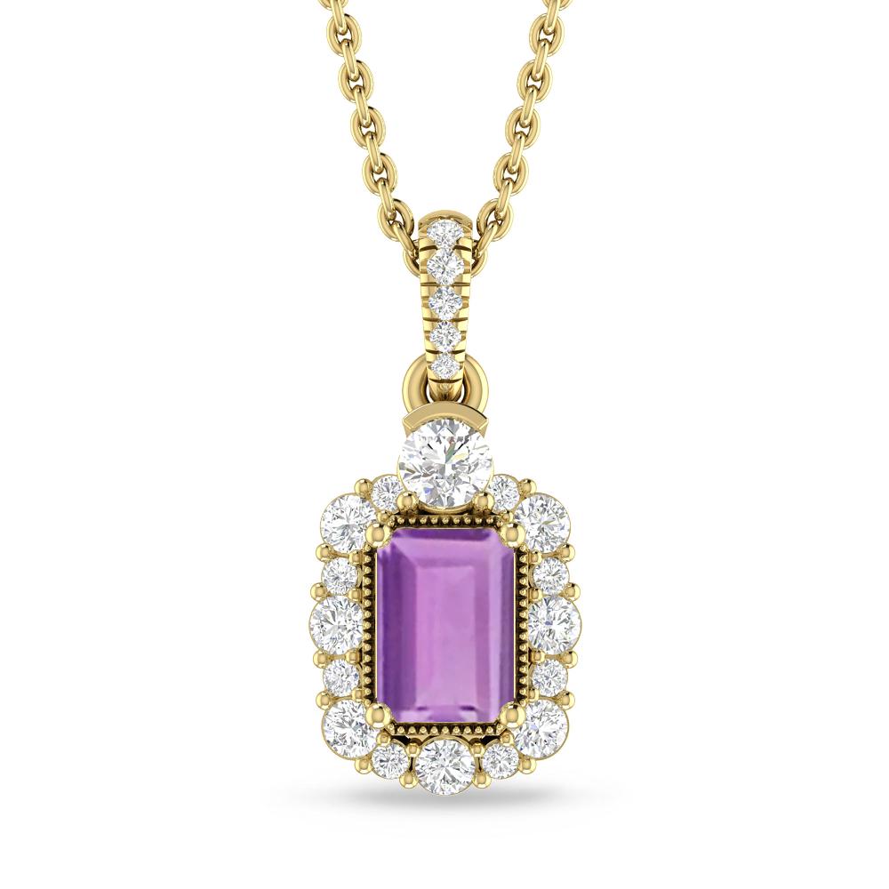 Yellow Gold - Amethyst